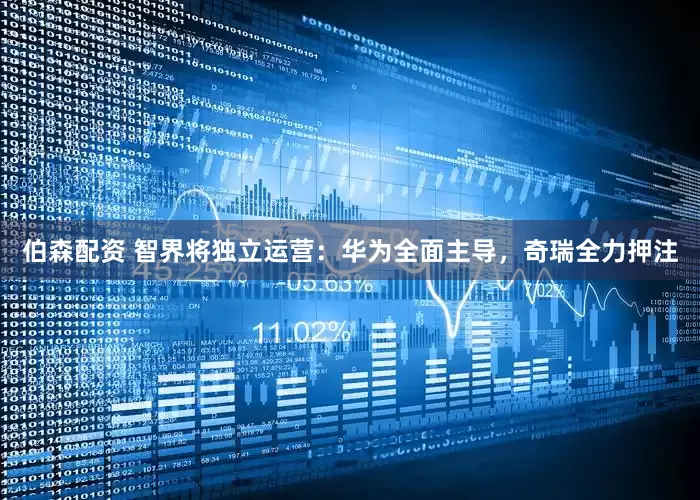 伯森配资 智界将独立运营：华为全面主导，奇瑞全力押注